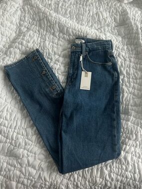 Good American Blue Good Icon Straight Jeans